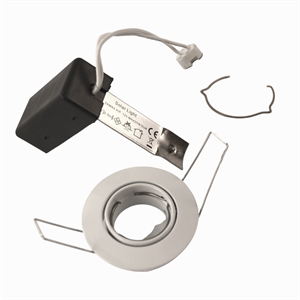 MR11 - Downlight spot-armatur m. kip - Hvid